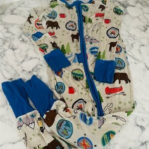 Little Sleepies “Happy Camper” Zippy